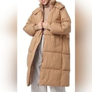 Women's Cozy Brown Puffer Jacket